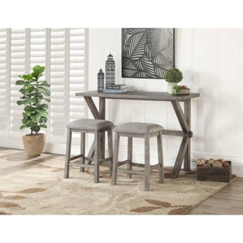 Claudia Compact Counter Height Table and Stool Set